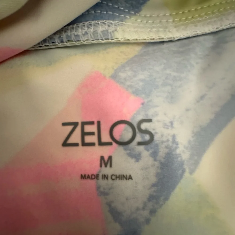 Zelos Geometric shapes Tankini Top M